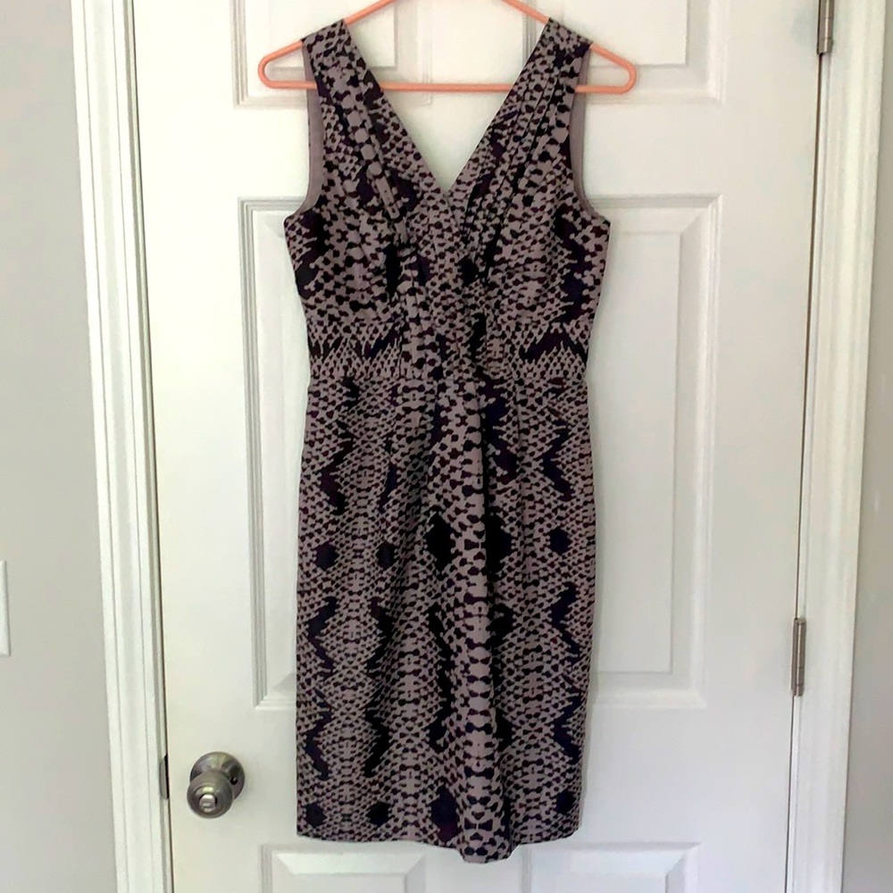 Banana Republic animal print silk dress size 0